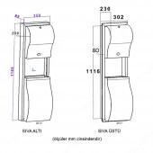 Rulopak Ankastre Kombine Havlu Makinesi Seti Sıva Üstü thumbnail 5