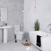 Rulopak Yuvarlak Elite Silikon Tuvalet Fırçası Siyah - 10