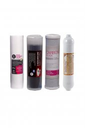 İhlas Su Arıtma Cihazı Filtresi Uyumlu 4lü Filtre Seti Çift Karbonlu Endkapsız Sediment Filtre thumbnail 1