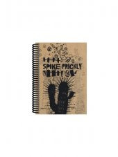 Orta Boy çizgisiz  Sert Kapaklı Desenli Kraft Defter 17 x 23 cm 100 yp - 3