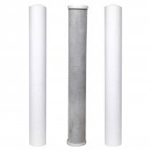 Su Arıtma 20 Filtre Seti 5 Mikron + Blok Karbon + 1 Mikron thumbnail 1