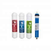 Kapalı Kasa Su Arıtma Cihazı Dörtlü Filtre Seti (Üçlü Ön Filtre + Vontron Ters Ozmos Membran) thumbnail 1