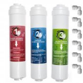 Kapalı Kasa Su Arıtma Cihazı Dörtlü Filtre Seti (Üçlü Ön Filtre + Vontron Ters Ozmos Membran) thumbnail 3