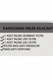 Kapalı Kasa Su Arıtma Cihazı Inline Filtresi 3lü Filtre Set thumbnail 2