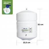 Su Arıtma Cihazı Tankı - Vana Dahil-antibakteriyel-3,2 galon -12 Litre thumbnail 3