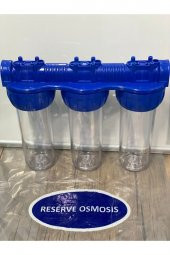 Su Arıtma Daire Girişi 3lü Koku,Tortu,Klor Önleyici Set thumbnail 3