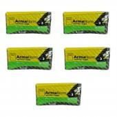 Naksan Takviyeli Kalın Desenli Çizgili Siyah Çanta Poşet Torba - 33x45 Cm. - 50 Adetlik 5 Paket thumbnail 1