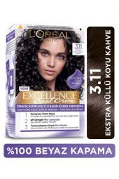 L’Oréal Paris Excellence Cool Creme Saç Boyası – 3.11 Ekstra Küllü Koyu Kahve - 2