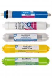 10 Inç Açık Kasa Su Arıtma Cihazı Tam Set (8 Filtre) Mineral, Detoks Ve Alkali Filtre ilaveli thumbnail 6