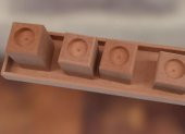 Hobi 90027 Dekoratif Model 90027 Dörtlü Mumluk Set Ahşap HAM MDF El Yapımı - 3