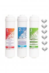 Kapalı Kasa Su Arıtma Cihazlarına Uyumlu 3lü Inline Ön Filtre Seti thumbnail 1