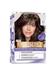 L’Oréal Paris Excellence Cool Creme Saç Boyası – 4.11 Ekstra Küllü Kahve - 1