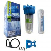 Atlas 3/4" 10 İnch Tekli Filtre Kabı Ve Yıkanabilir Filtre Atlas thumbnail 1