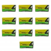 Naksan Takviyeli Kalın Desenli Çizgili Siyah Çanta Poşet Torba - 40x50 Cm. - 50 Adetlik 10 Paket - 1