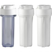 SUZUKI Technology Su Arıtma Cihazı 10’’ 3 ’lü Filtre Kabı ( Housing ) Çift O - Ringli Seti thumbnail 1