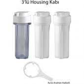 SUZUKI Technology Su Arıtma Cihazı 10’’ 3 ’lü Filtre Kabı ( Housing ) Çift O - Ringli Seti thumbnail 2