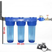 Lotto Filters Bina ve Daire Girişi Su Arıtma Yıkanabilir + Gac Plus + Silifoz - 5