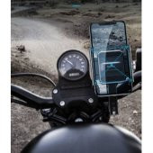 Baseus Vidalı Zırhlı Bisiklet Motosiklet Telefon Tutucu Sarsılmaz Gidon Tutucu Motosiklet Tutucu - 2