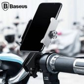 Baseus Vidalı Zırhlı Bisiklet Motosiklet Telefon Tutucu Sarsılmaz Gidon Tutucu Motosiklet Tutucu - 9