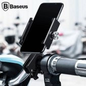 Baseus Vidalı Zırhlı Bisiklet Motosiklet Telefon Tutucu Sarsılmaz Gidon Tutucu Motosiklet Tutucu - 10