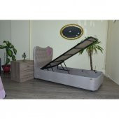 Baza Başlık 134320 90*190 Standart Kumaş Kalp başlık Metal çelik Sağlam El Yapım - 1