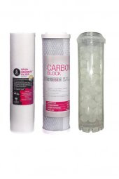 Bina Girişi Su Arıtma Cihazı 3 Lü Filtre Seti - Daire Girişi Su Arıtma Filtre Seti - 1