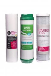 Açık Kasa Su Arıtma Cihazı Alt Takım 3lü, 6 Aylık Filtre Seti thumbnail 1