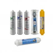 Sulook Kapalı Kasa Su Arıtma Cihazlarına Uyumlu, Üstten Çift Çubuklu Inlıne 6lı Filtre Seti Lg Membranlı thumbnail 1