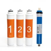 Sulook Waterlife Su Arıtma Cihazı Uyumlu Tak-Çevir 4lü Filtre Seti, Vontron Membranlı - 1