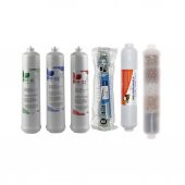 Sulook Kapalı Kasa Su Arıtma Cihazlarına Uyumlu Üstten Çift Çubuklu Inlıne 6lı Filtre Seti, 10 Aşamalı Lg Membranlı thumbnail 1