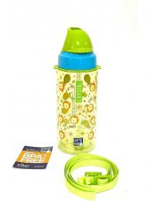 Gıpta Yeşil Crystal Tritan Desenli Pipetli Matara  suluk 500 ml - 3