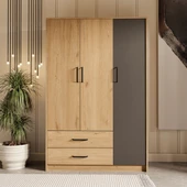 Mezza Grande Modern 3 Kapılı 2 Çekmeceli Gardırop 3508 thumbnail 3