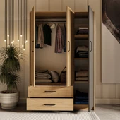 Mezza Grande Modern 3 Kapılı 2 Çekmeceli Gardırop 3508 thumbnail 7