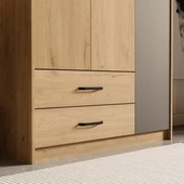 Mezza Grande Modern 3 Kapılı 2 Çekmeceli Gardırop 3508 thumbnail 8