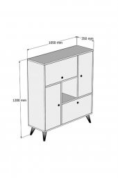 Mezza Hercules 3102 Çok Amaçlı Dolap - 2