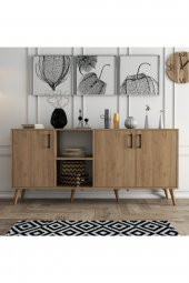 Mezza Exxen Ahşap Ayaklı Modern Konsol 1626 - 1