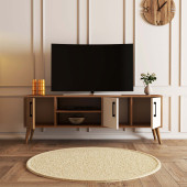 Mezza 1584 EXXEN 150 CM AHŞAP AYAKLI TV ÜNİTESİ SEPET-BEYAZ - 3