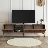 Mezza Exxen 180 cm (Ahşap Ayaklı) Tv Ünitesi Hat Rengi 1583 - 3