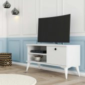 Mezza Retro Tv Ünitesi 90 cm Beyaz 1554 - 1