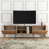 1350 Lotus 180 Cm (AHŞAP AYAKLI) Tv Ünitesi Sepet Rengi - 3