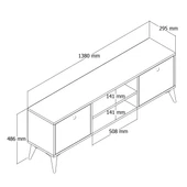 1122 Dolce 138 CM Tv Ünitesi Sepet Renk - 2