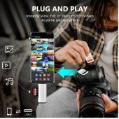 Type C Usb Kart Okuyucu Micro Sd Card Reader Çevirici Dönüştürücü Adaptör - 6