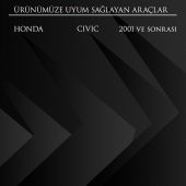 Honda Civic için Nikelajlı İç Açma Kolu Sağ - 2