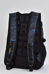 Elatae Unisex Ortopedik Çok Gözlü Günlük Seyahat Okul Sırt Çantası Lacivert 2235 - 5