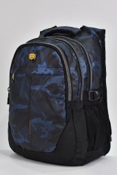 Elatae Unisex Ortopedik Çok Gözlü Günlük Seyahat Okul Sırt Çantası Lacivert 2235 - 6