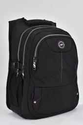 Elatae Unisex Ortopedik Çok Gözlü Günlük Seyahat Okul Sırt Çantası Siyah 2237 thumbnail 1