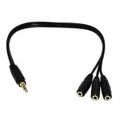 3.5 mm Stereo 1 Erkek - 3 Dişi 5+1 Ses Sistemi Çevirici - 1