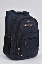 Elatae Unisex Ortopedik Çok Gözlü Günlük Seyahat Okul Sırt Çantası Lacivert 2225 thumbnail 1