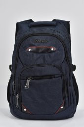 Elatae Unisex Ortopedik Çok Gözlü Günlük Seyahat Okul Sırt Çantası Lacivert 2225 thumbnail 2