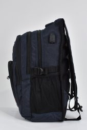 Elatae Unisex Ortopedik Çok Gözlü Günlük Seyahat Okul Sırt Çantası Lacivert 2225 thumbnail 3